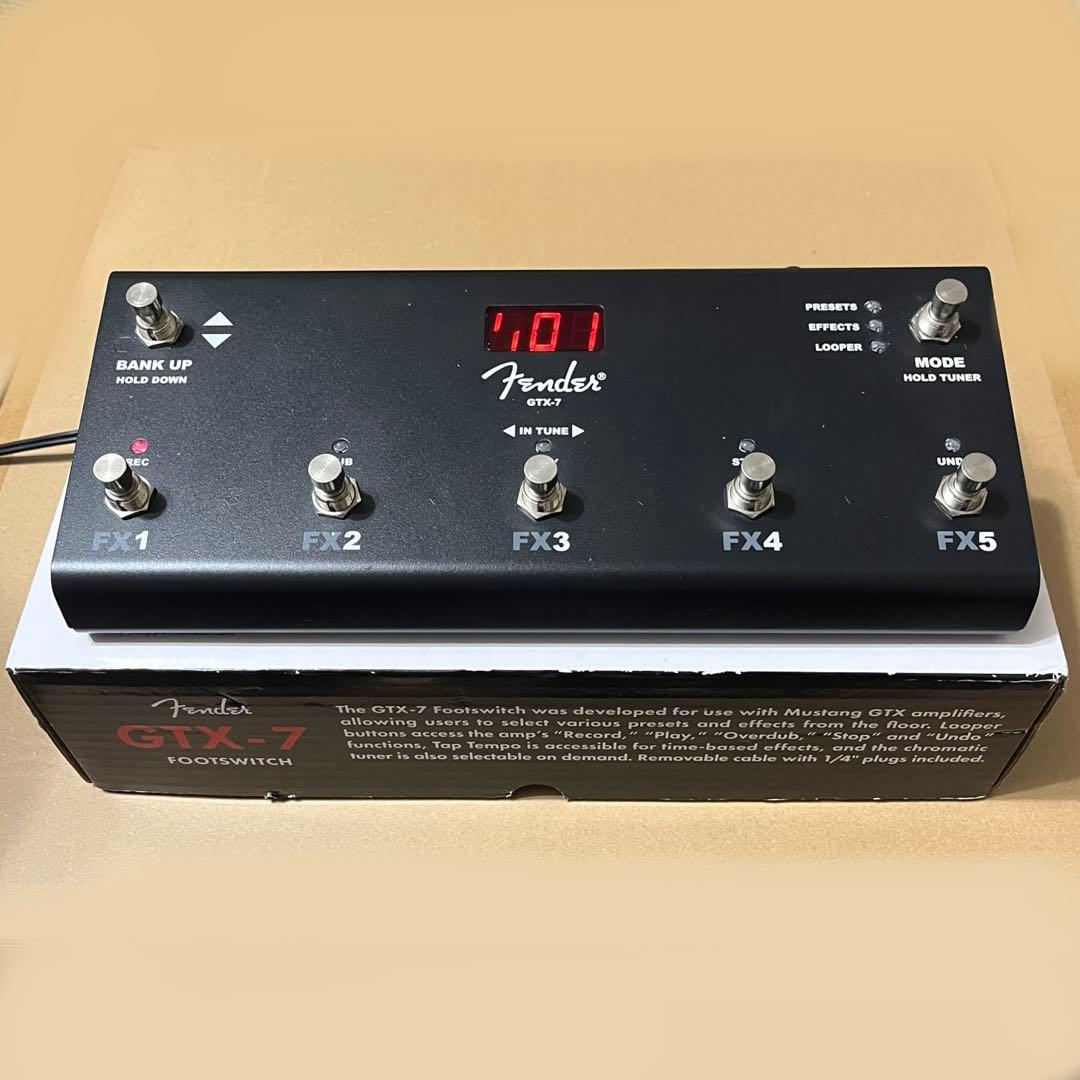 【動作◯】 Fender フットスイッチ GTX-7