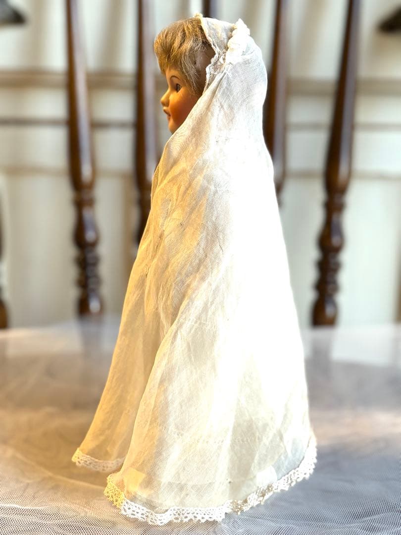 ♡UNIS FRANCE ビスクヘッド　コミュニオンドール　初聖体　スタンド付