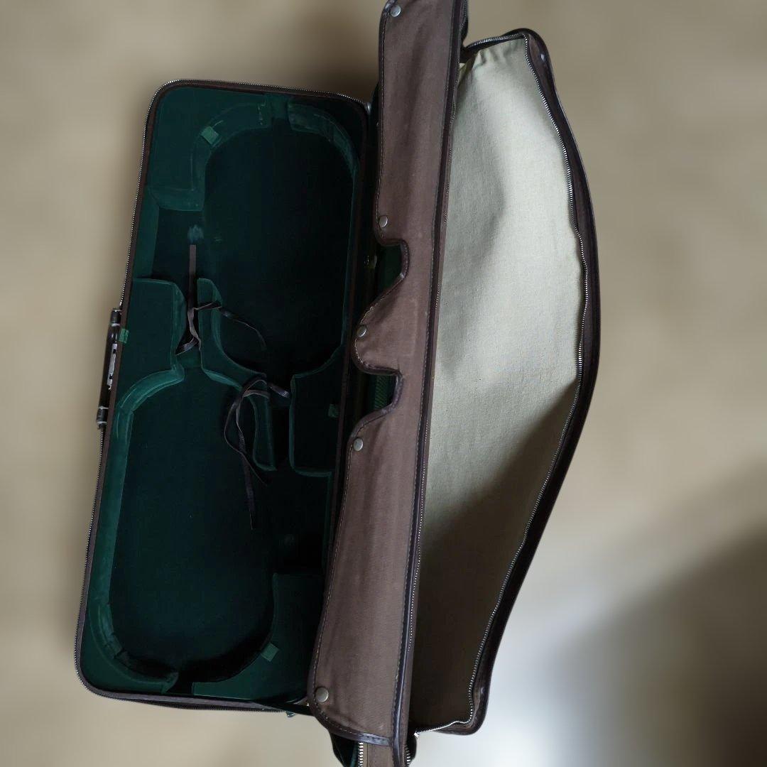 Hill and Sonsイギリス製ビンテージダブルバイオリンケース ブラウン