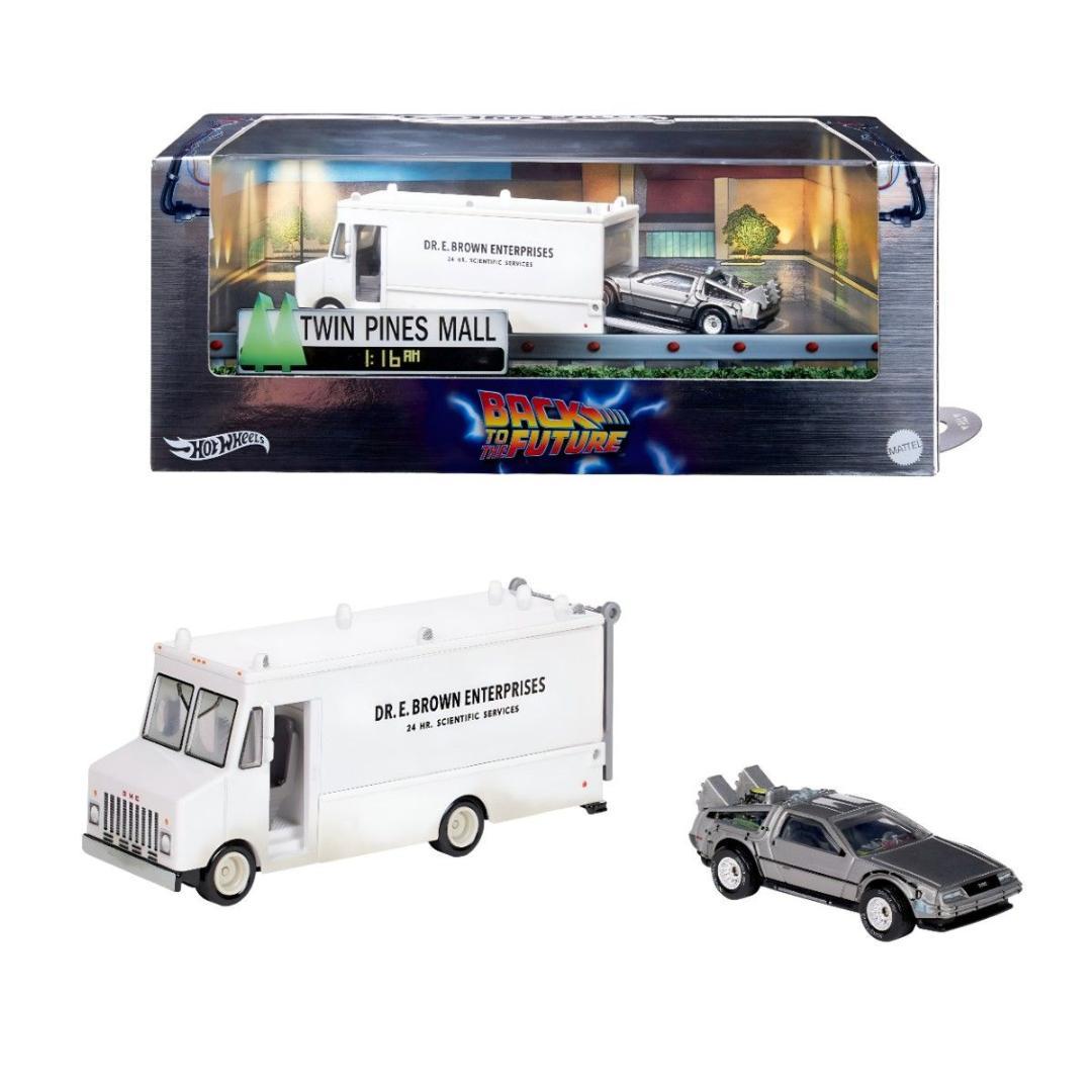 ホットウィール RLC 40周年記念 デロリアン タイムマシンセット BTTF