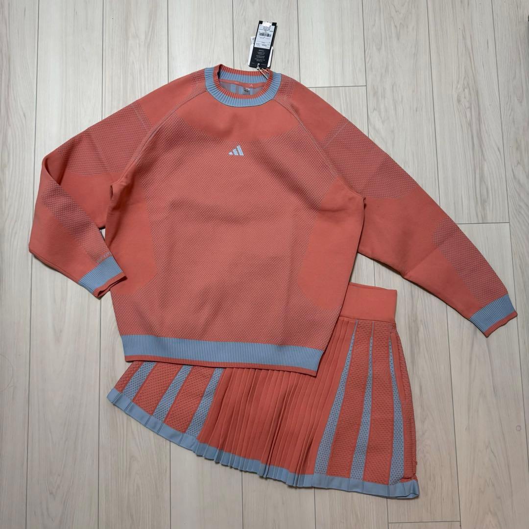 新品 アディダス セットアップ プライムニット プリーツスカート 大きいサイズ
