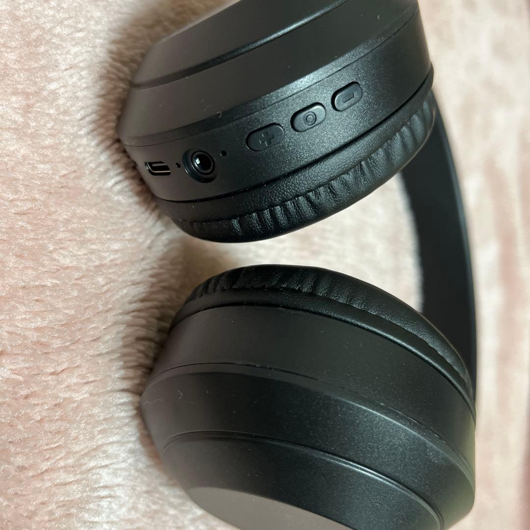 ワイヤレスヘッドホン ブラック