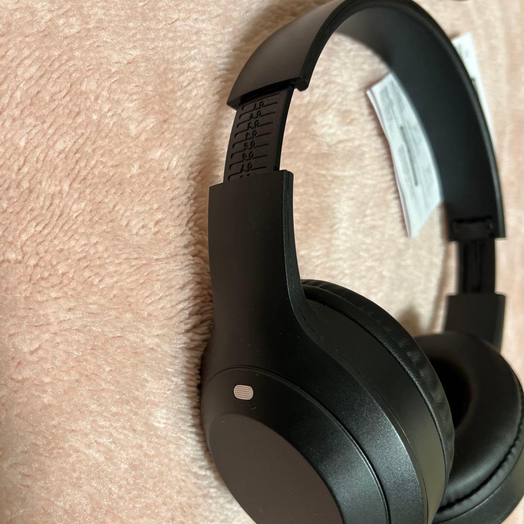 ワイヤレスヘッドホン ブラック