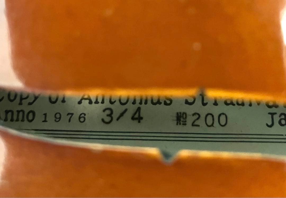 希少●木曽鈴木バイオリン●No.200 3/4 1976年製 ストラディバリウス