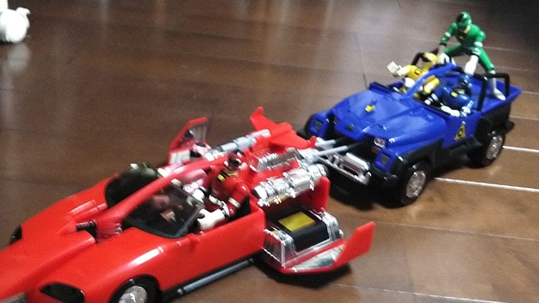 バンダイ★激走戦隊カーレンジャー★プラデラ★DX戦う交通安全セット