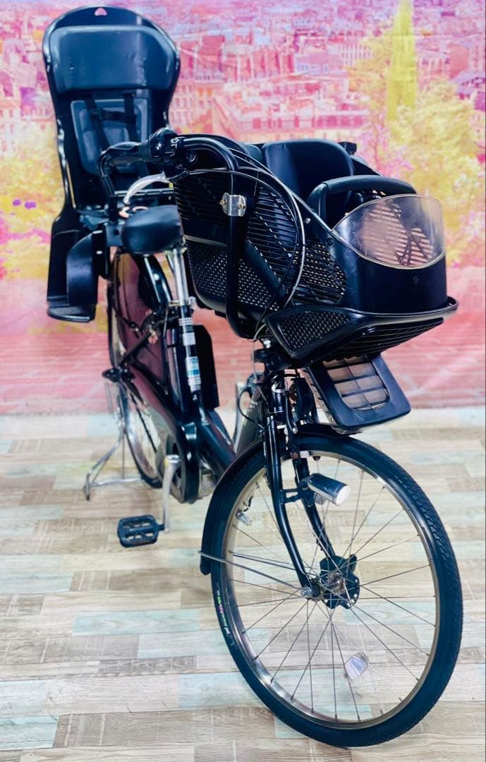 K2449 電動自転車 ブリヂストン アンジェリーノ子供乗せ 26インチ送料無料