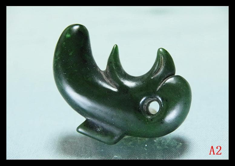 古墳期★上古玉製★極希少迫力特大子持ち異状獣形勾玉　縄文時代出土石器