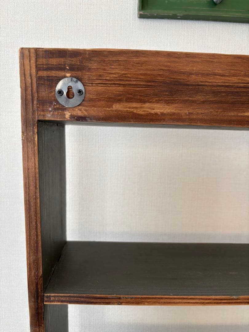 週末お値下げ！イギリスアンティークシェルフウォールシェルフ壁掛けラック