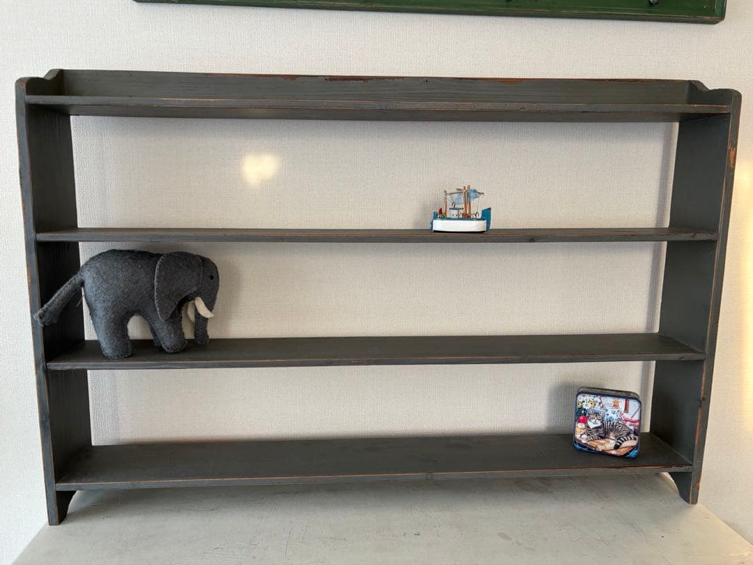 週末お値下げ！イギリスアンティークシェルフウォールシェルフ壁掛けラック