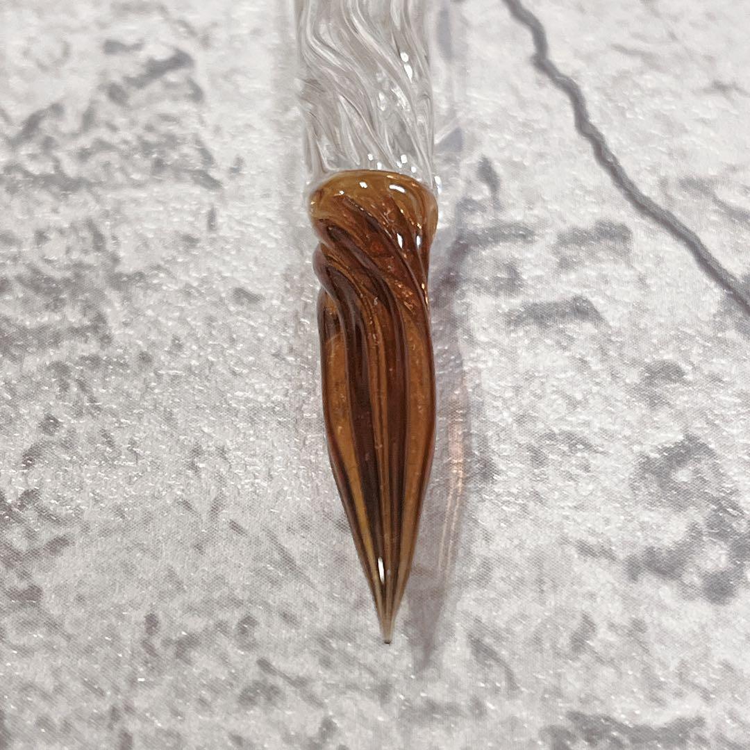 極美品 菅清流 SK クリスタルペン ガラスペン 清風