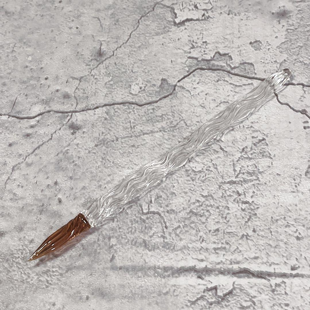 極美品 菅清流 SK クリスタルペン ガラスペン 清風