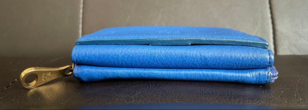 イルビゾンテ　三つ折り財布　ブルー