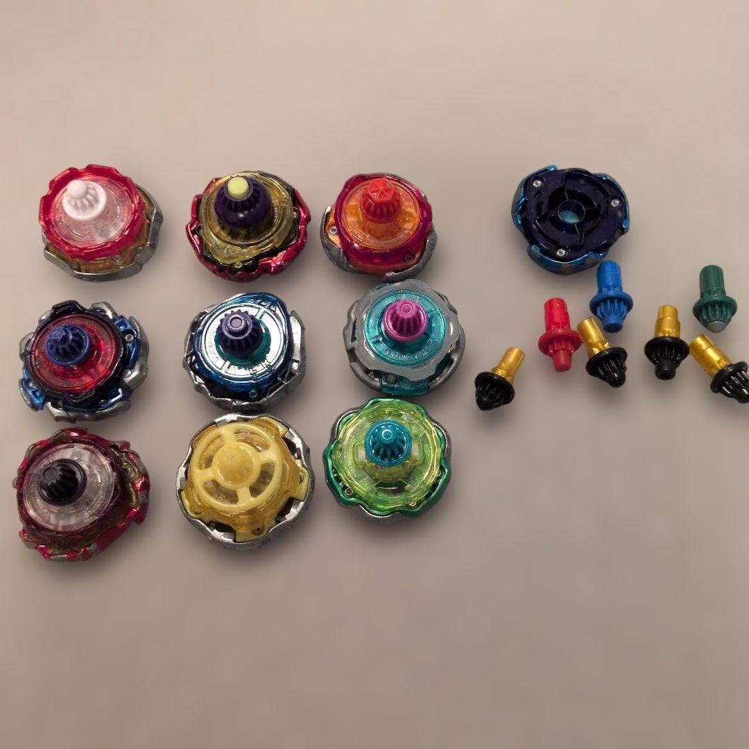 ベイブレードX まとめ売り エクストリームスタジアム＆ベイ10種＆専用ケース