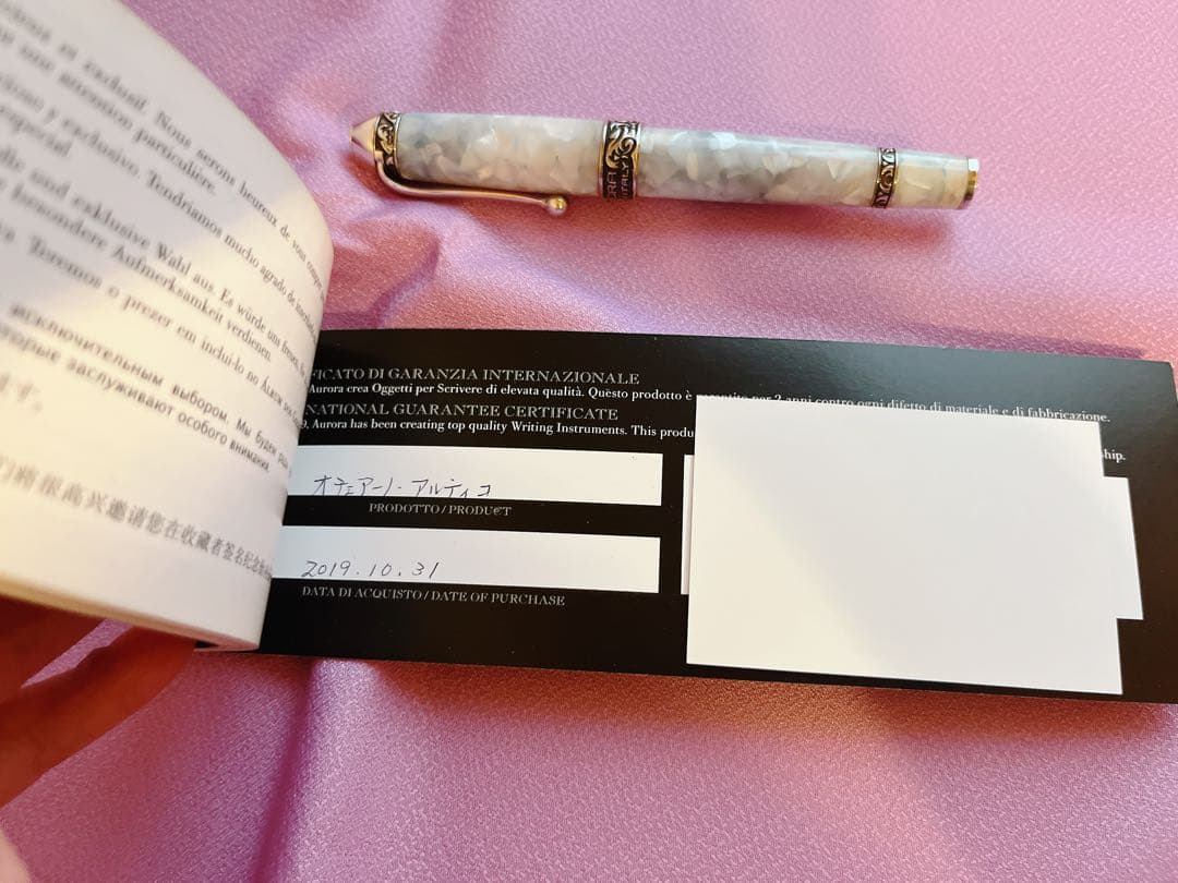 ☆説明確認の上購入してください☆アウロラ 万年筆 オチェアーノ アルティコ F