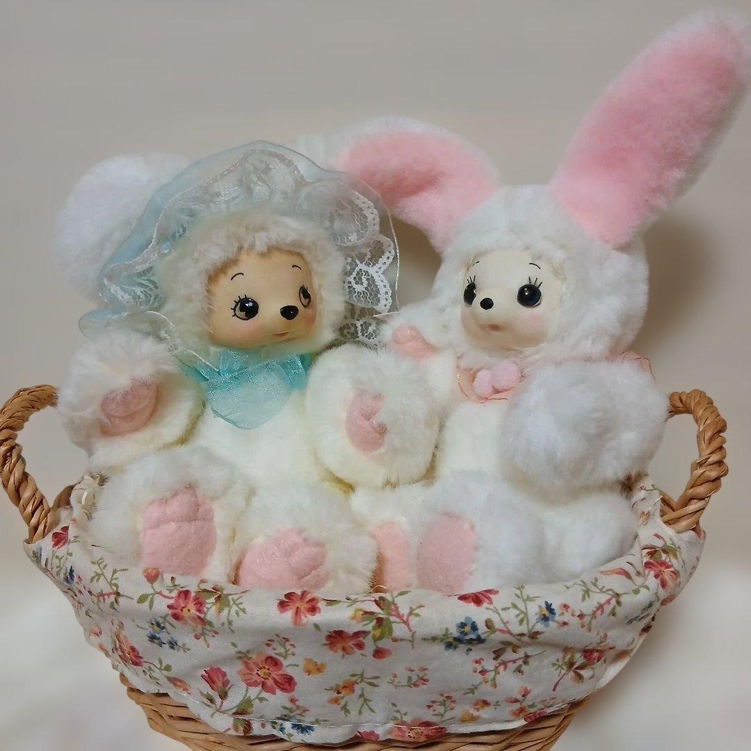 作家様　ウサギとクマぬいぐるみ　2体セット品