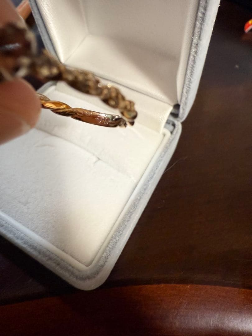 インペリアルトパーズ　リング　k18 10号