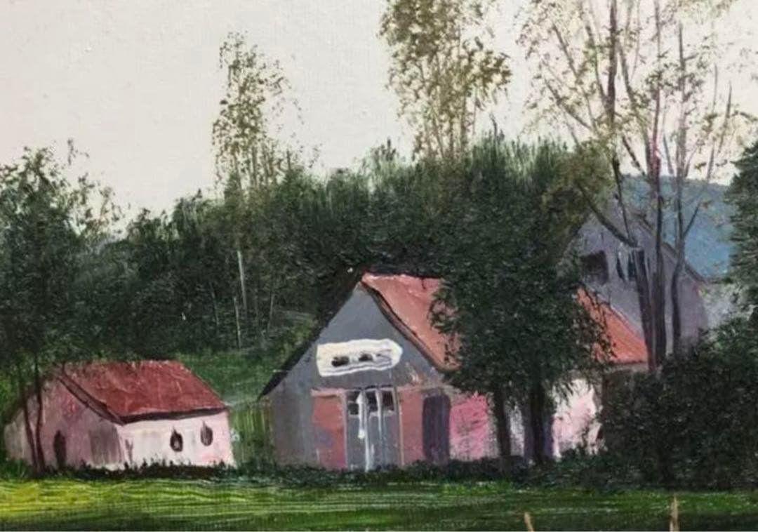 絵画・額縁・油絵・城 正樹・新品未使用・フォンテーヌブロー・美術品・インテリア