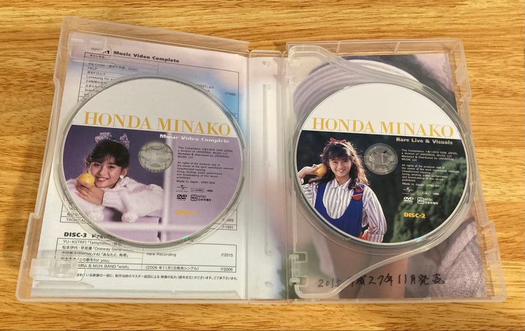 【DVD2枚•CD】本田美奈子／この歌を for you｜／MV集•ライブ映像集