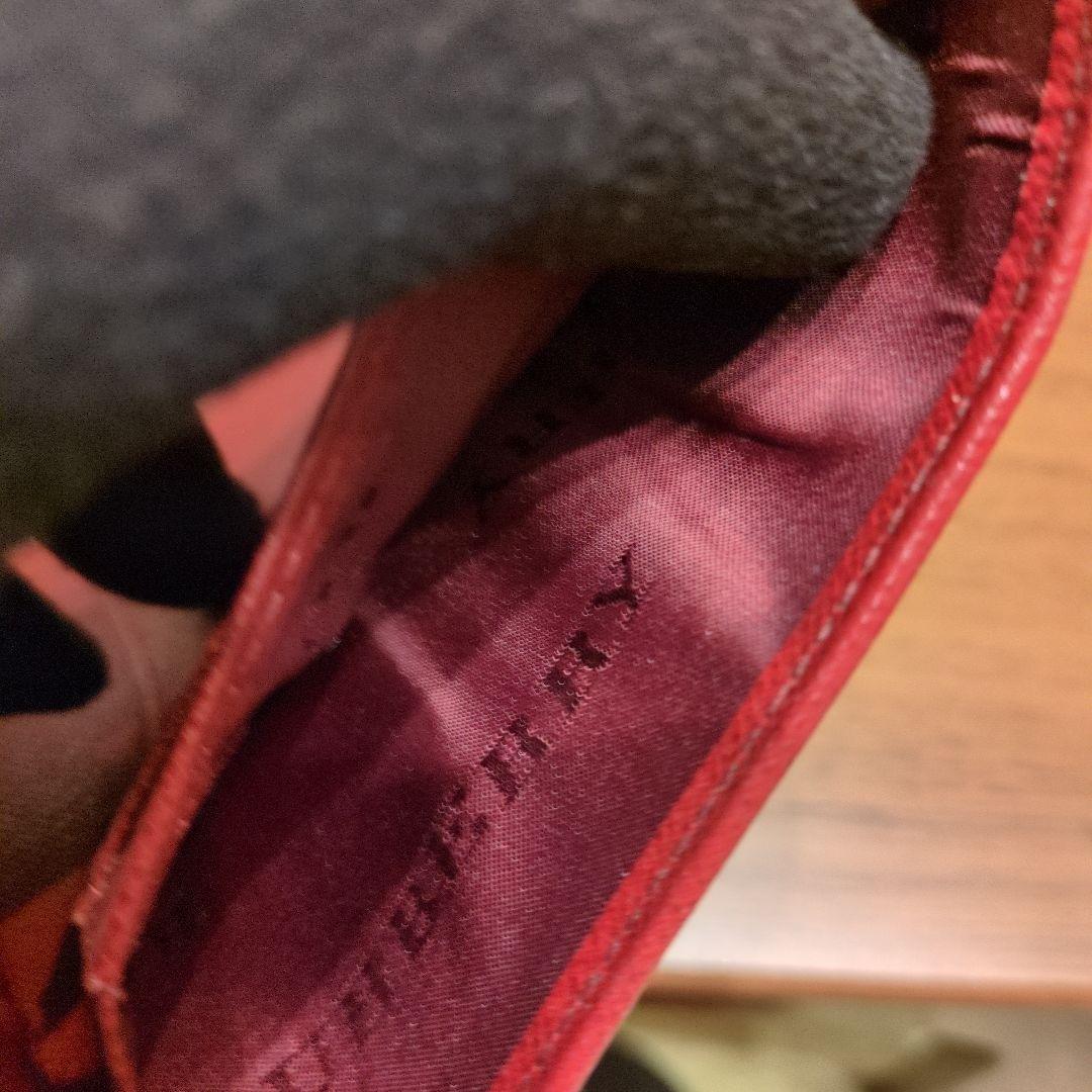 美品BURBERRY LONDON 折り財布　ノバチェック　ワインレッド