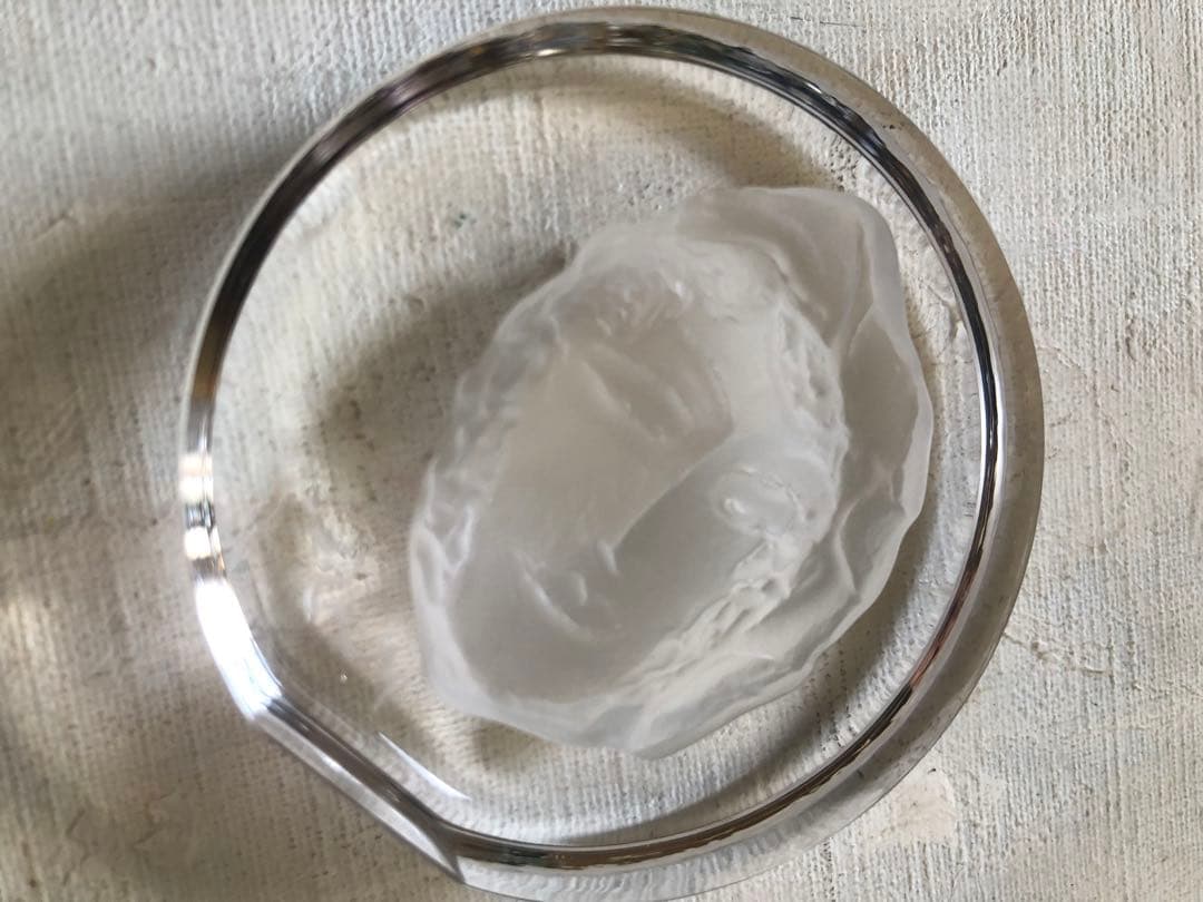 池田満寿夫　ガラス　オブジェ　ペーパーウェイト