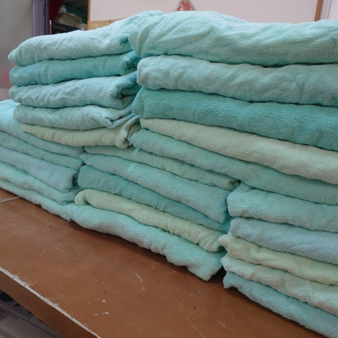 ⚫バスタオルウエス カラー各種　計100枚 ○圧縮梱包○ＡB級●