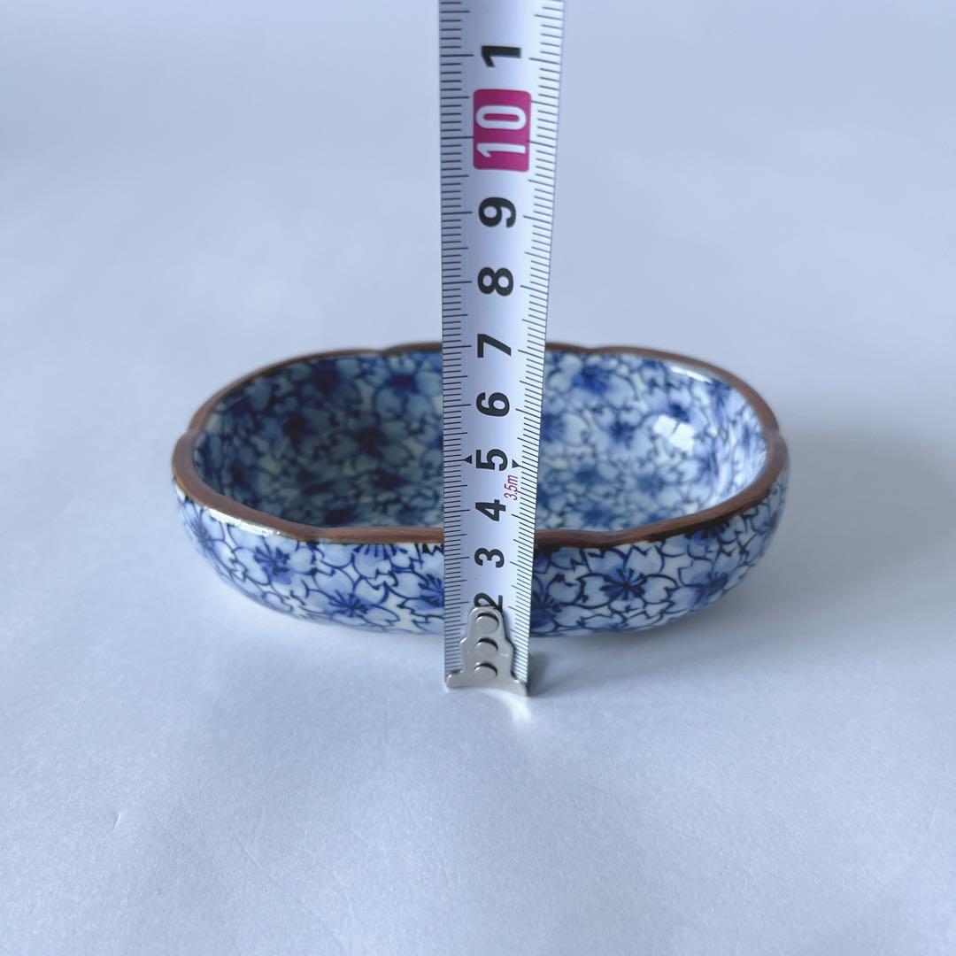 京焼　清水焼　正峰窯　染付桜尽　向付