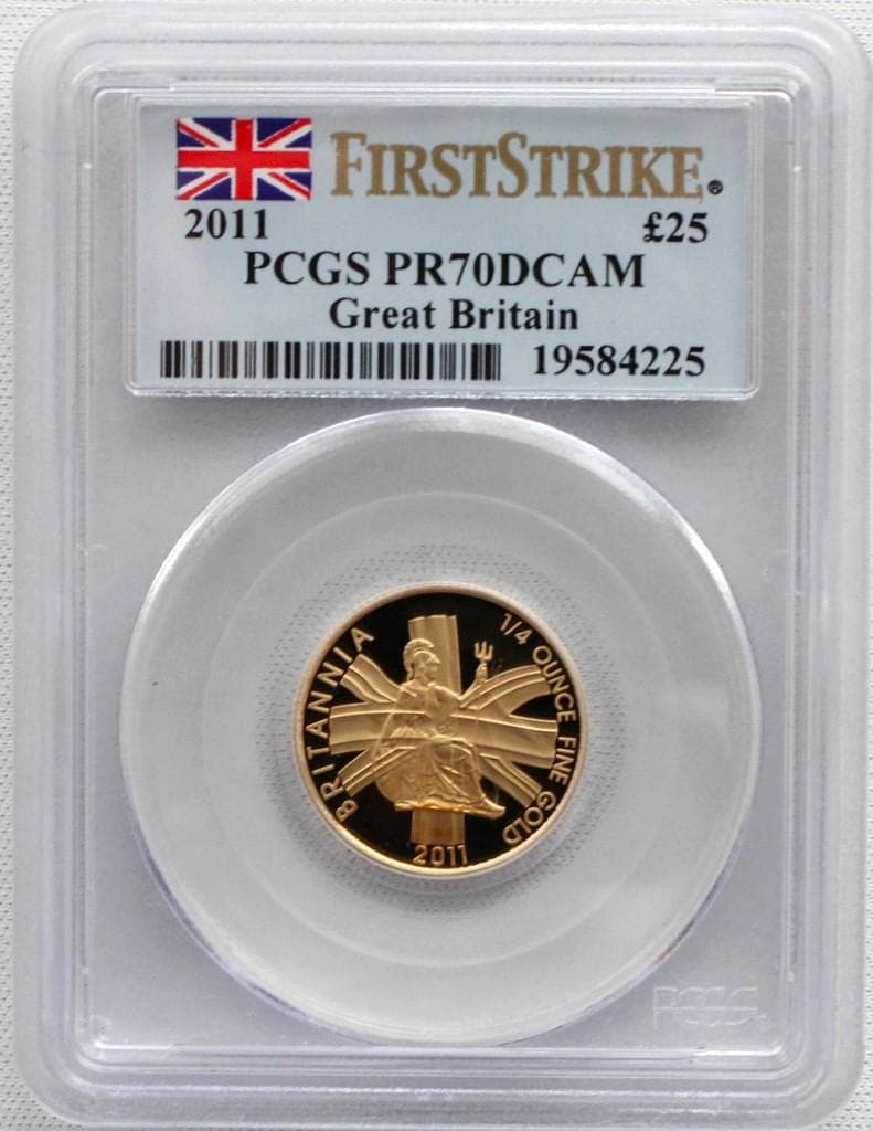 カツさん専用　2011年 イギリス ブリタニア25ポンド金貨 PCGS PR70