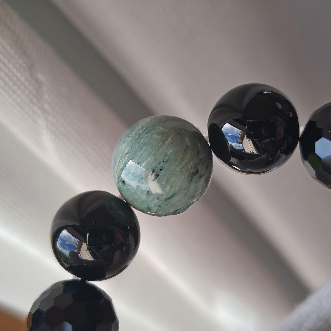 新作♡如意蓮花天珠、日高翡翠、水晶白蛇彫り、モリオン、和田玉、天然ホワイトオニキ