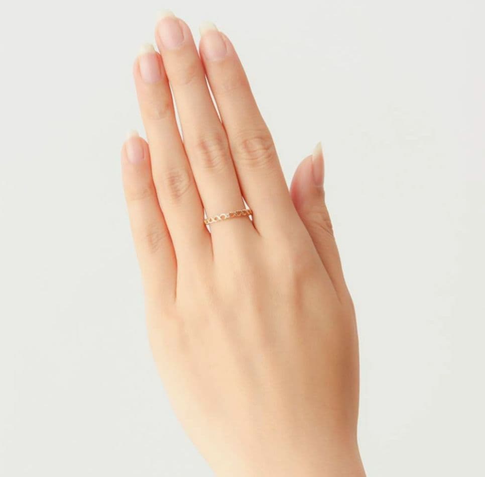 希少サイズ！【ESTELLE】K10YG　ダイヤモンドリング　14号