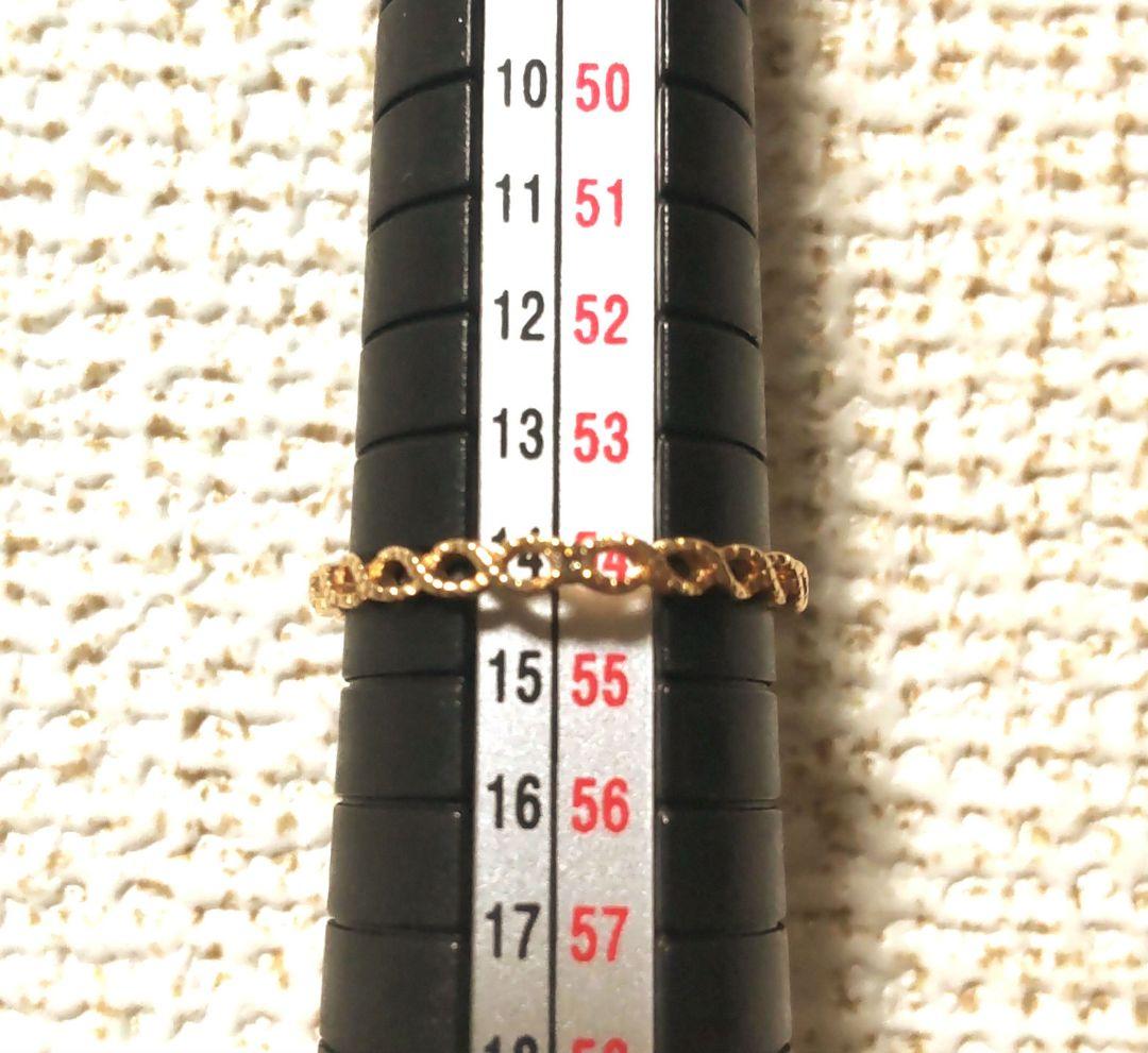 希少サイズ！【ESTELLE】K10YG　ダイヤモンドリング　14号