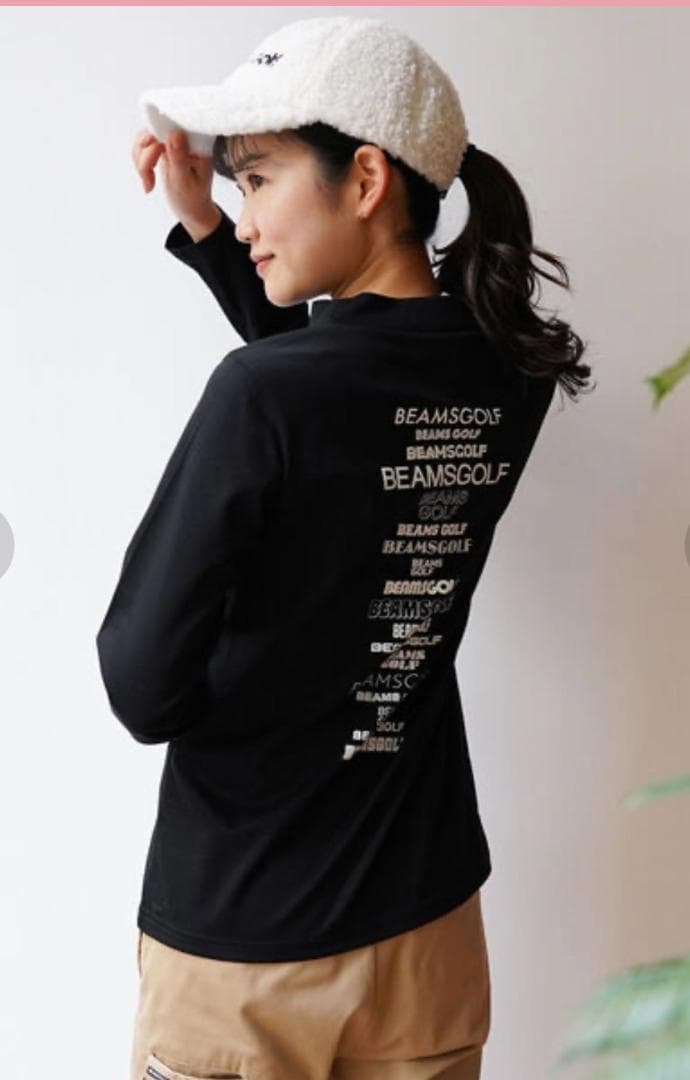 BEAMS GOLF ビームス ゴルフ マルチロゴ ポンチ モックネックシャツ