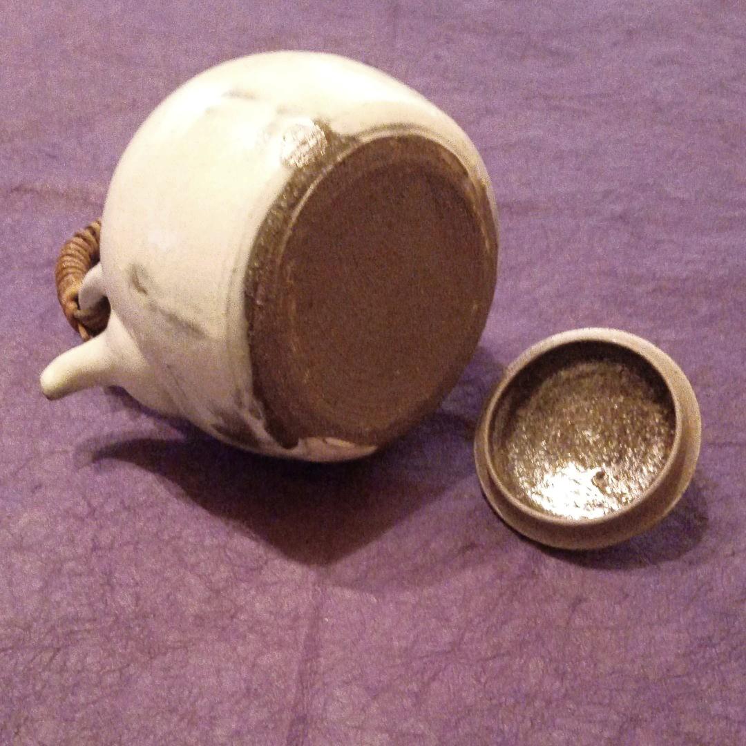 信楽焼　穴窯　粉引土瓶