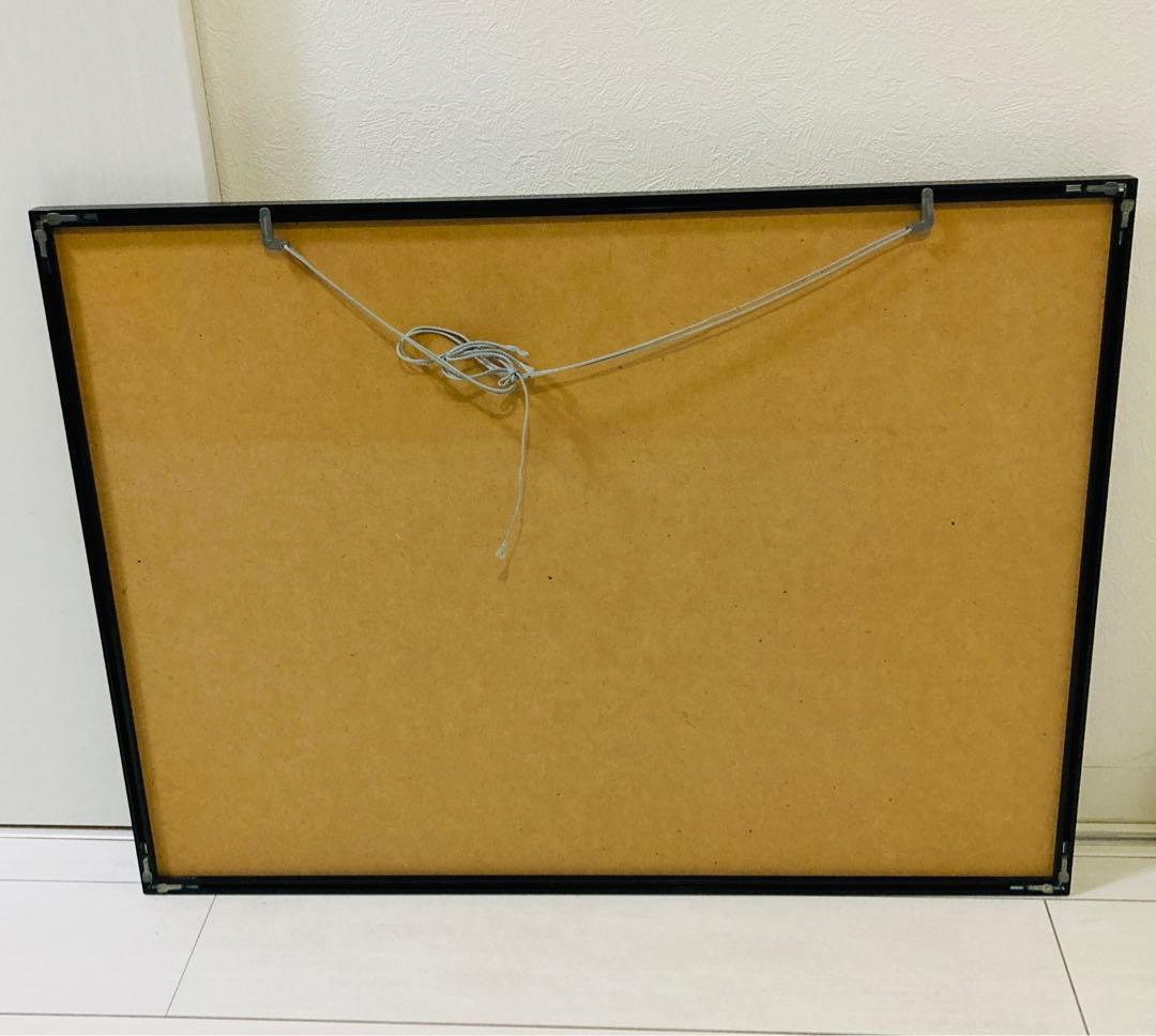 額入りポスター アンティーク ロベールドアノー　パリ市庁舎前のキス