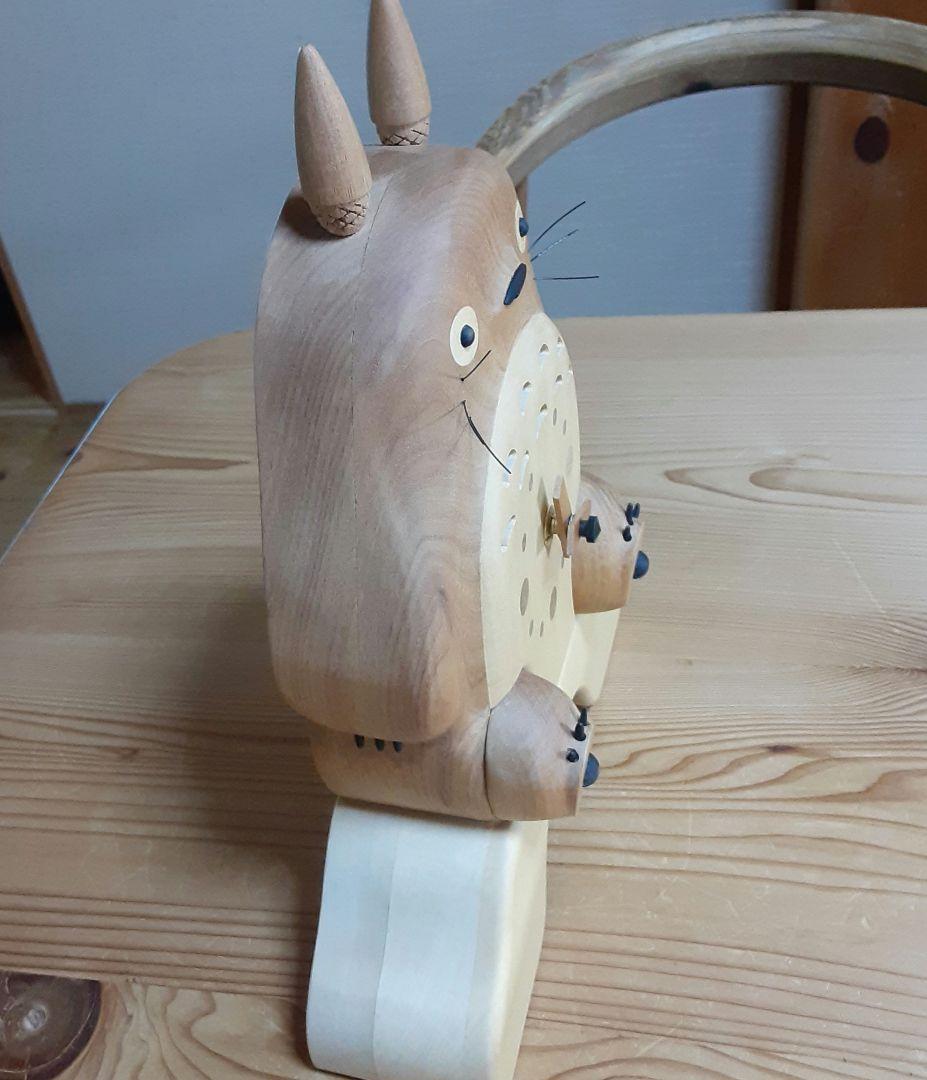 木製　置掛時計　となりのトトロ　リズム時計　しっぽ無し