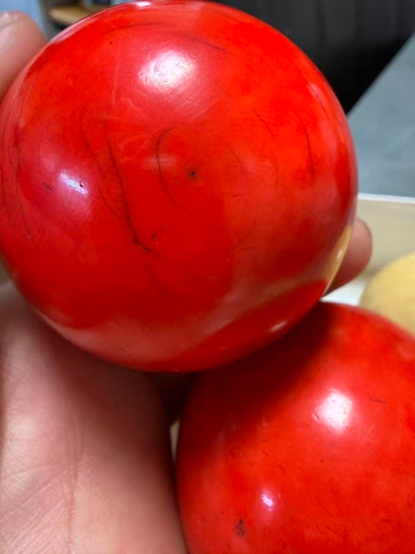 緒締玉 骨董品 天然素材 牙 ？鯨歯？