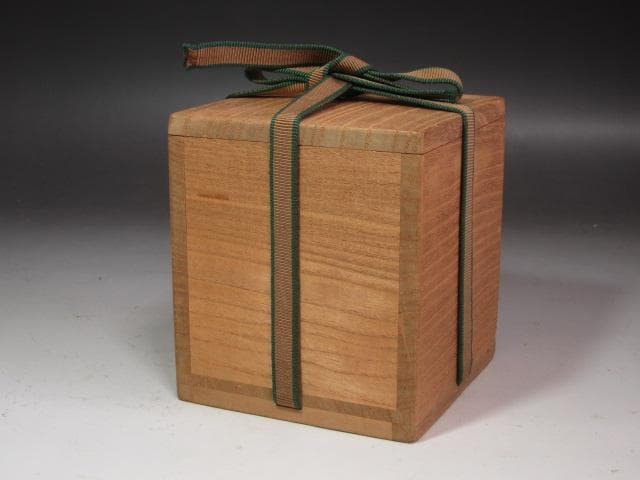 ★　永楽善五郎　紅白梅　陶棗　裏千家　十四代　淡々斎の花押がございます★x246