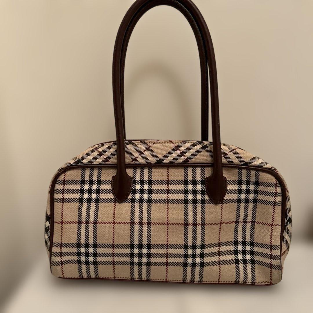 BURBERRY チェック柄 ハンドバッグ 中型