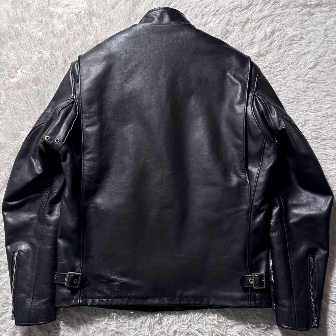 極美品/現行✨schott ライダースジャケット　シングル 641 黒40