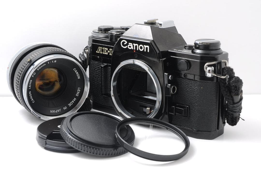 Canon AE-1 ブラック + FD 50mm F1.8 動作品