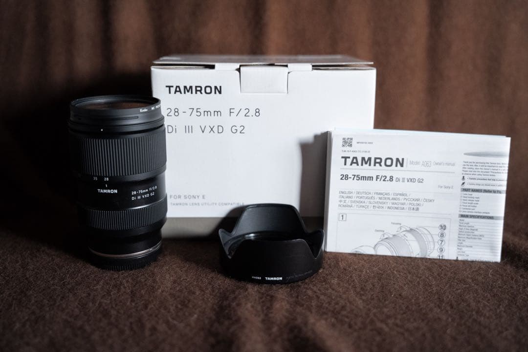 TAMRON 28-75mm 2.8 Di IIIVXDG2 SonyEマウント