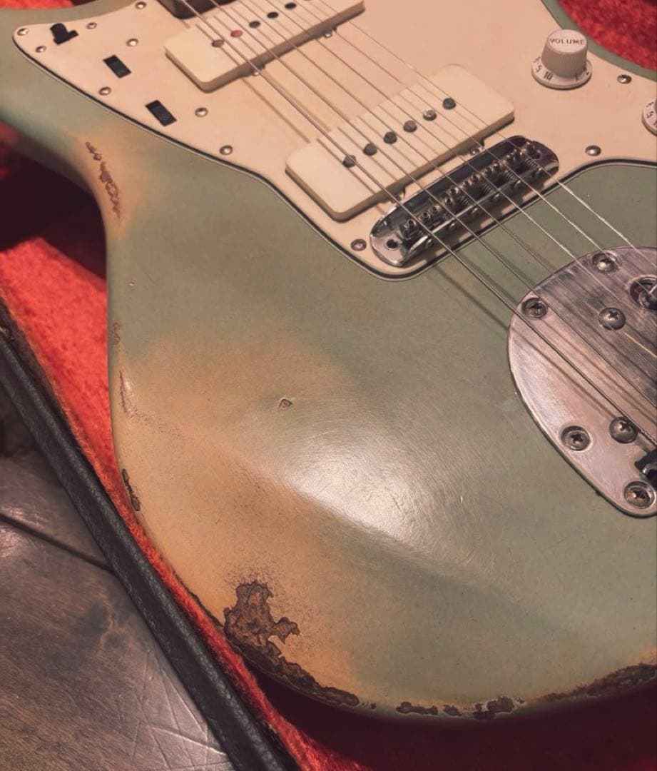 JAZZMASTERタイプ　レリック　マッチングヘッド　リバースヘッド