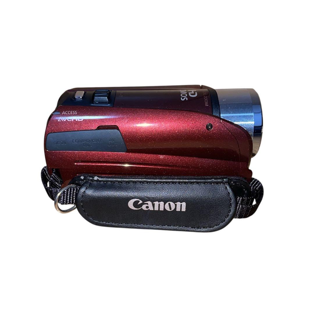 【動作品】Canon iVIS HF R21 カメラケース付 ビデオカメラ 赤