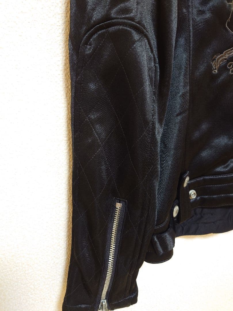 vanson ブラック シングルライダースジャケットМ