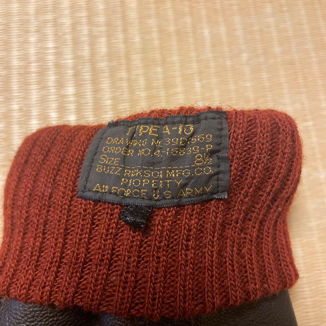 バズリクソンズ　BUZZ RICKSON'S ブラウン レザー手袋　A-10