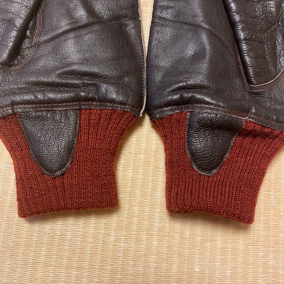 バズリクソンズ　BUZZ RICKSON'S ブラウン レザー手袋　A-10