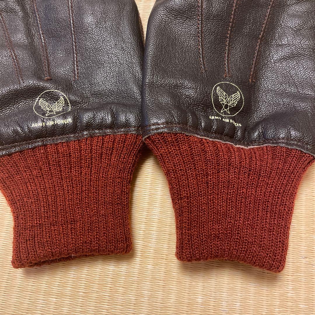 バズリクソンズ　BUZZ RICKSON'S ブラウン レザー手袋　A-10