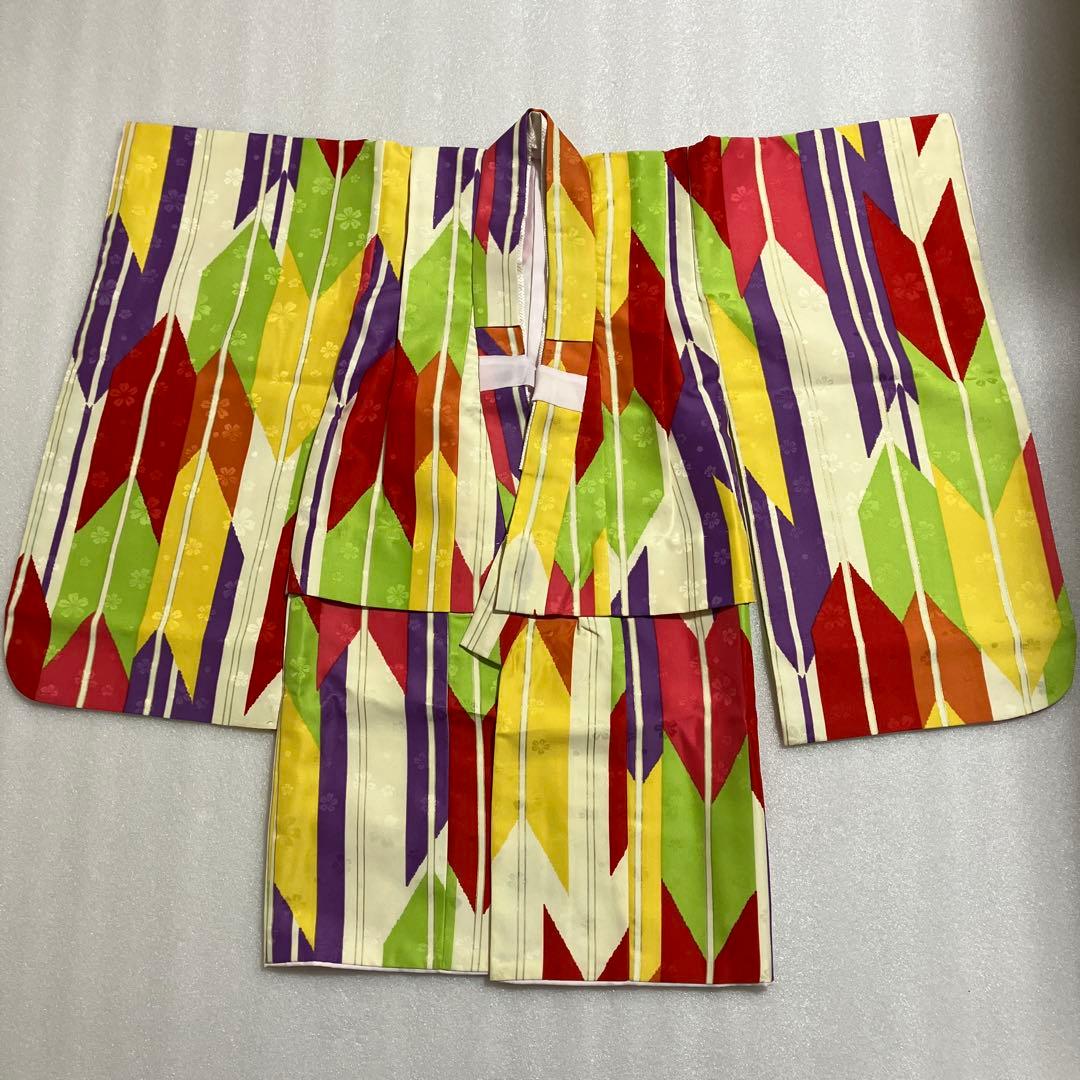 小町kid 七五三　三歳女の子着物　 被布　着物　草履　足袋　バッグ　髪飾