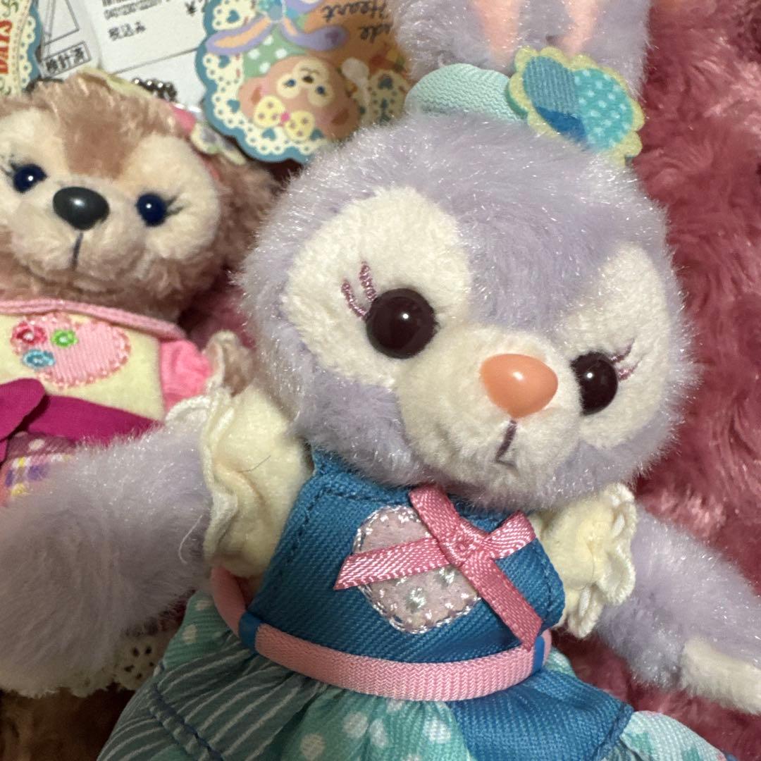 【新品未使用】ディズニーダッフィー ハートウォーミングデイズ ぬいぐるみバッジ