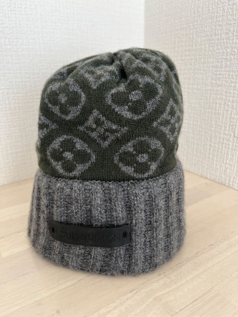LOUIS VUITTON ニット帽 ボネ スキー モノグラム