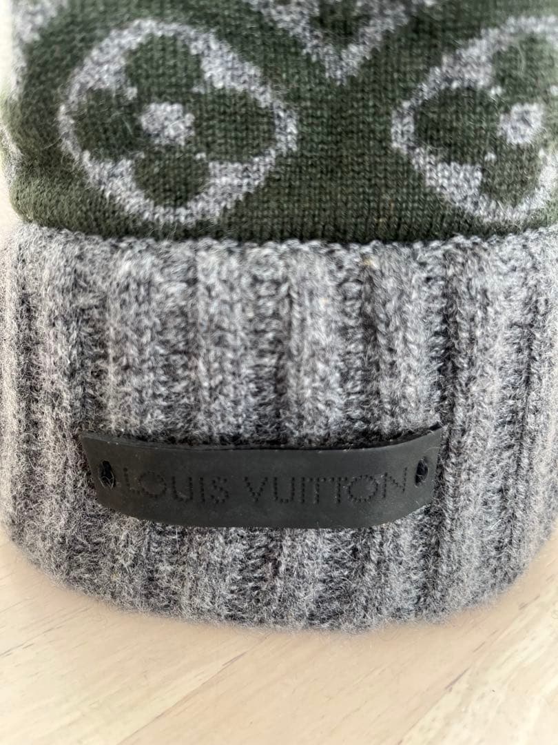 LOUIS VUITTON ニット帽 ボネ スキー モノグラム